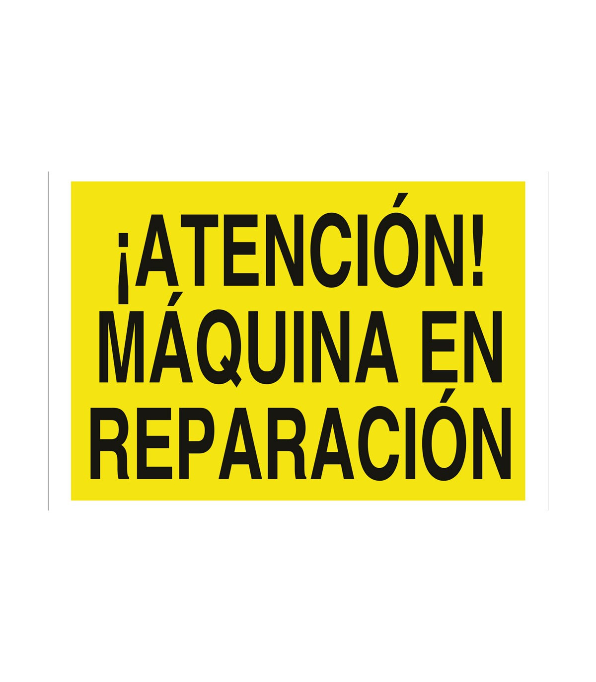 Señal De Advertencia ¡Atención! Maquinaria Pesada SEKURECO | Leroy Merlin