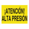 Warning sign Attention! high pressure COFAN