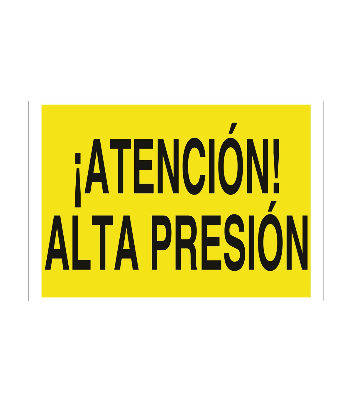 Warning sign Attention! high pressure COFAN skrc