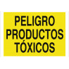 Warning sign in polystyrene Danger toxic products COFAN