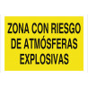Señal de advertencia "Zona con riesgo de atmósferas explosivas"