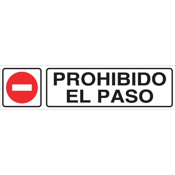 Segnale informativo Pictorama e Text - proibito El Paso