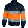 Cazadora combinada con Alta Visibilidad con cintas reflectantes WORKTEAM C4119