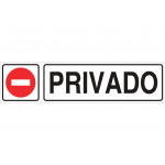 Signal informatif pictorama et texte - privé
