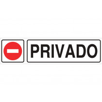Sinal informativo Pictorama e texto - privado