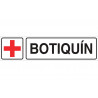 Señal informativa de pictograma y texto Botiquín COFAN