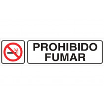 Señal informativa pictorama y texto - Prohibido fumar