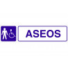 Panneau d'information Toilettes pour hommes handicapés (texte et pictogramme) COFAN