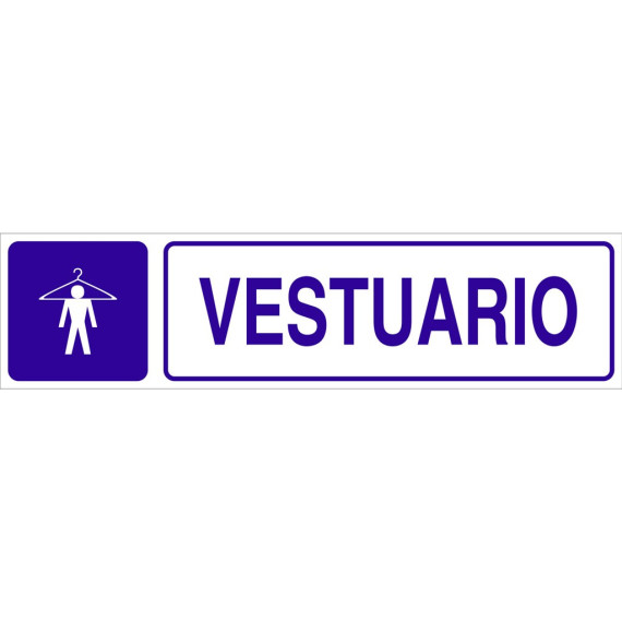 Segnale informativo Pictorama e testo - Armadio maschile