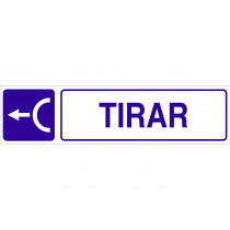 Señal informativa pictorama y texto - Tirar