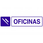 Señal informativa pictorama y texto - Oficinas
