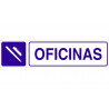 Señal informativa OFICINAS de texto y pictograma COFAN