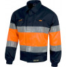WORKTEAM C4110 High Visibility Yellow and Orange Zip Closure Jacket