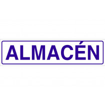 Señal informativa solo texto - Almacén