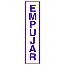 Sinal informativo apenas texto - empurrar