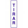 Informative sign for doors with text only Pull COFAN