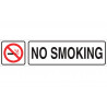 Señal informativa No smoking para industrias (texto y pictograma) COFAN