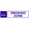 Señal informativa pictorama y texto - Smoking zone