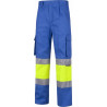 Pantalón industrial de alta visibilidad combinado en colores flúor WORKTEAM C4018