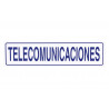 Señal informativa de solo texto Telecomunicaciones COFAN