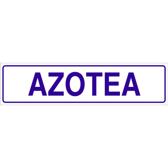 Señal informativa solo texto - Azotea