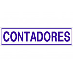 Señal informativa solo texto - Contadores