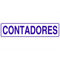 Señal informativa solo texto - Contadores