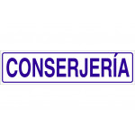 Señal informativa solo texto - Conserjería