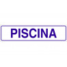 Cartel de señalización informativo Piscina 250x 62 mm COFAN