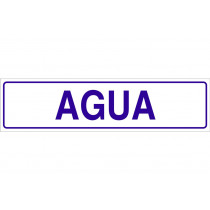 Señal informativa solo texto - Agua