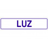 Informationsschild in klebendem Glasspack Licht (nur Text) COFAN