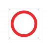 Señal para obra Prohibido circular, de pictograma OB05 COFAN