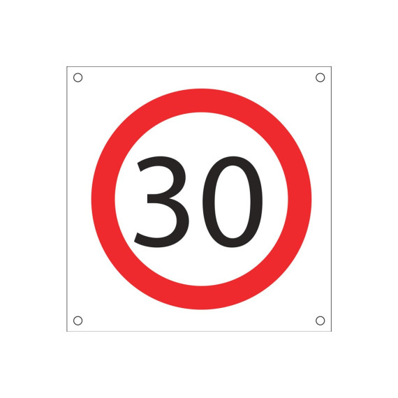 Signal pour travail OB08 "VEL max 30kmh"