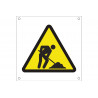 Triangular safety sign "WORKS" SEKURECO