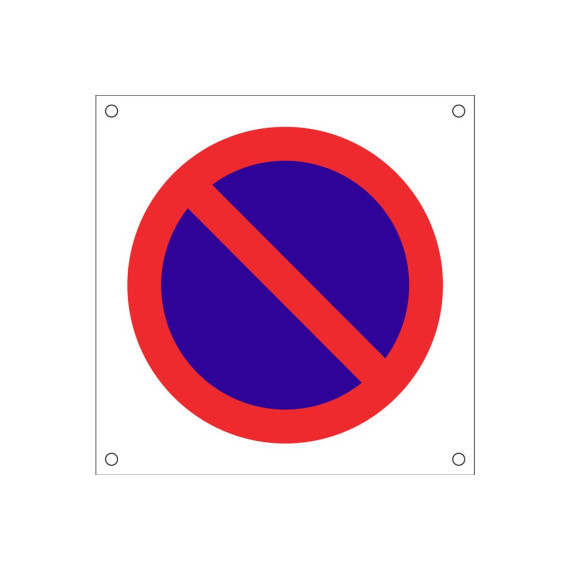 Signal for work OB13 "Prohibited parking"