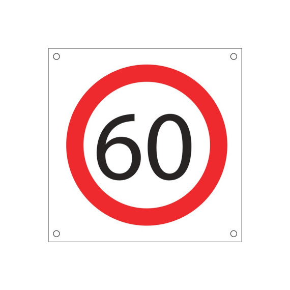 Signal für die Arbeit Ob17 "VEL MAX 60 KMH"