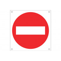 Sinal para o trabalho ob18 "proibido"