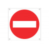 Señal para obra circular Prohibido, de pictograma OB18 SEKURECO