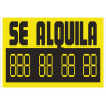 Sinal informativa Aluga-se (amarelo e laranja) COFAN AC5