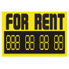 PVC information sign "For Rent" COFAN AC7