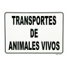 Placa para veículos que transportam Animais Vivos COFAN