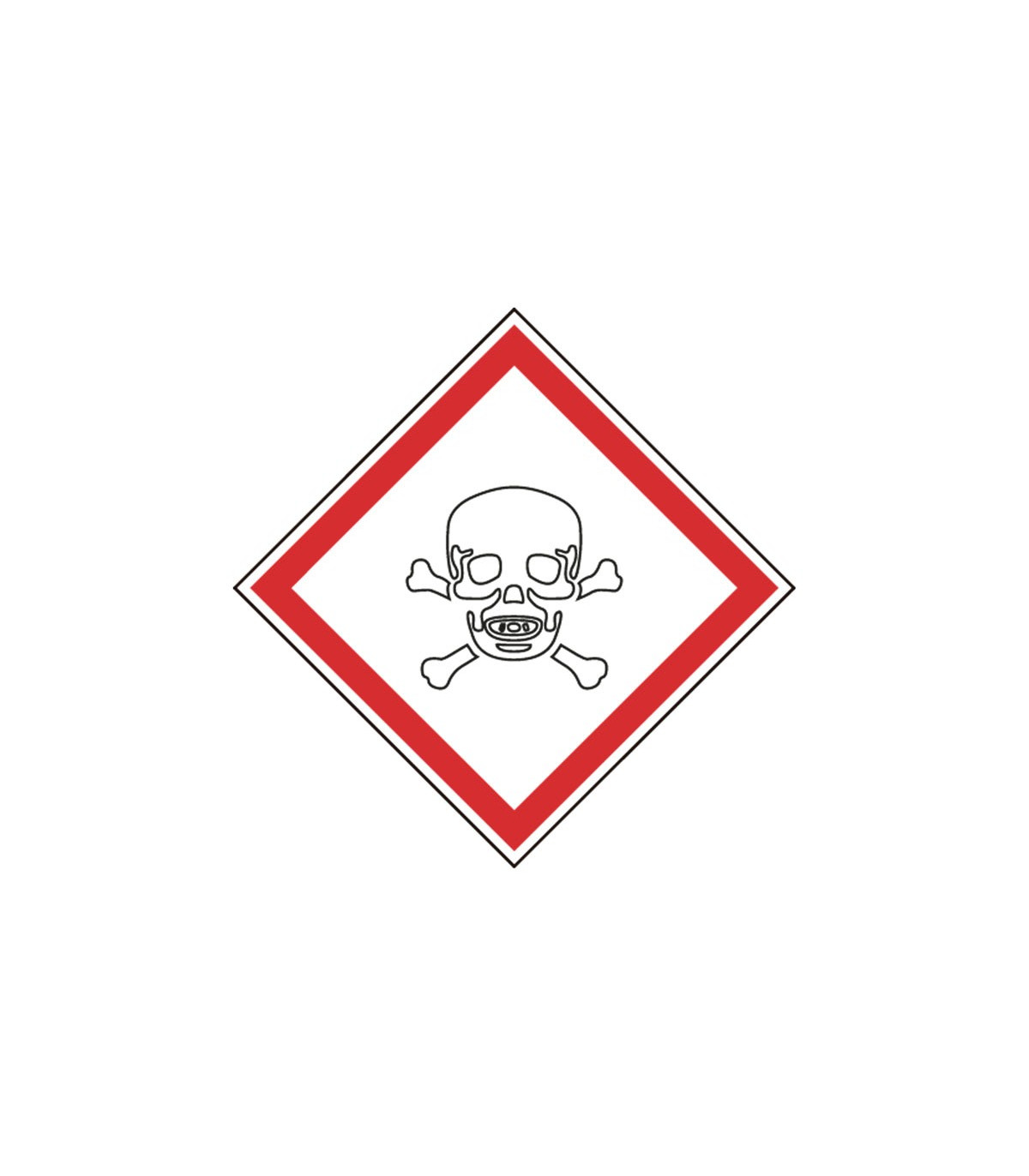 Adhesive signage for toxic waste Acute Toxicity COFAN