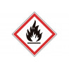 Adhesive marking of toxic waste Fire Danger COFAN