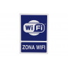 Signal d'information Zone Wifi (A4) texte et pictogramme COFAN