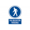 Senyals d'Obligació Obligatori Persones (signe en catalan) COFAN