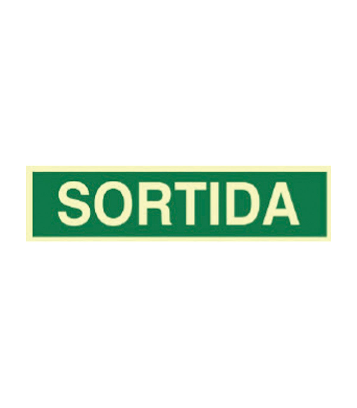 Sortida Sign Country Señal de evacuación en catalán: Sortida, luminiscente (COFAN), comprar ...