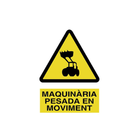 Entrar Catalão: Senyals d'advertència - Perill Heavy Machinia