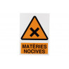 Sign in Catalan Perill Matèries Nocives (text and pictogram) COFAN