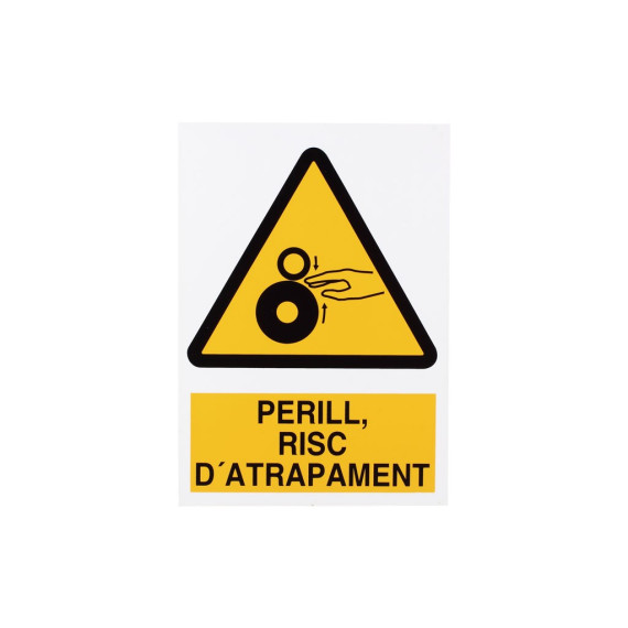 Sign in Catalan: Senyals d'warning - Perill RISC CARTRAPAENT