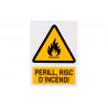 Avertissement en catalan : Danger, Risque d'incendie COFAN